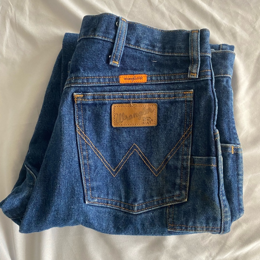 Wrangler Fire Resistant HRC2 2112 31 Relaxed Fit Denim Jeans Size W32 x L34